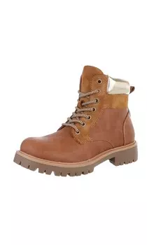 Ботильоны на шнуровке Ital-Design Lace-Up Ankle Boots, карамельный