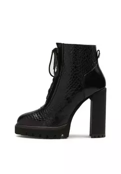 Ботильоны на шнуровке Kazar Lace-Up Ankle Boots, черный