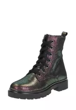 Ботильоны на шнуровке Keq, мультиколор