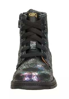 Ботильоны на шнуровке Keq, мультиколор