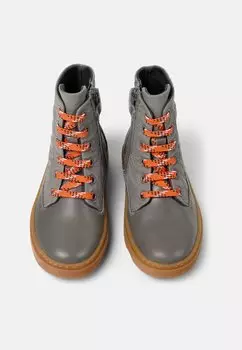 Ботильоны на шнуровке KIDDO Camper, серый