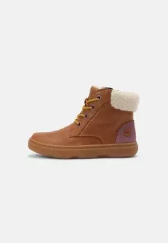 Ботильоны на шнуровке Kiddo Kids Unisex Camper, цвет cognac