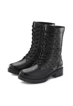 Ботильоны на шнуровке LASCANA, черный