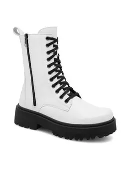 Ботильоны на шнуровке Lasocki, белый