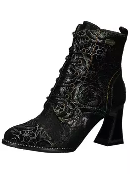 Ботильоны на шнуровке Laura Vita, черный