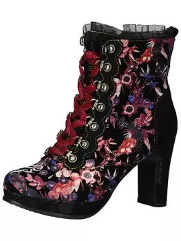 Ботильоны на шнуровке Laura Vita, фиолетовый/розовый