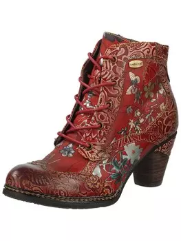 Ботильоны на шнуровке Laura Vita, красный