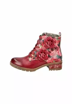 Ботильоны на шнуровке LAURA VITA, красный