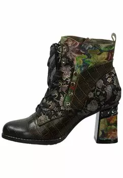 Ботильоны на шнуровке LAURA VITA, шоколад