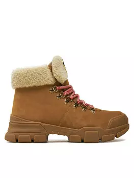 Ботильоны на шнуровке Love Moschino, коричневый