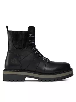 Ботильоны на шнуровке Lumberjack, черный