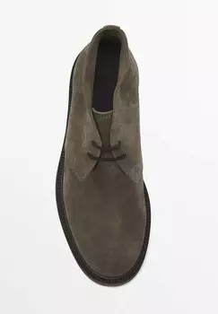 Ботильоны на шнуровке Massimo Dutti, коричневый