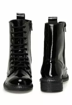 Ботильоны на шнуровке MISS F, черный