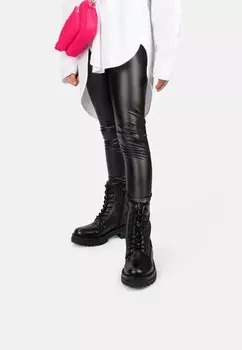 Ботильоны на шнуровке MONK PS POELMAN, цвет black