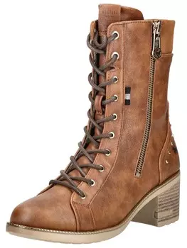 Ботильоны на шнуровке MUSTANG, коричневый