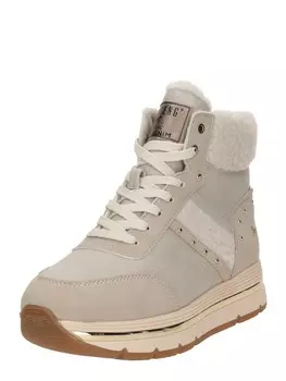 Ботильоны на шнуровке MUSTANG Lace-Up Ankle Boots, цвет cream/light beige