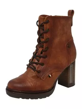 Ботильоны на шнуровке MUSTANG Lace-Up Ankle Boots, коричневый