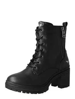 Ботильоны на шнуровке MUSTANG Lace-Up Ankle Boots, черный