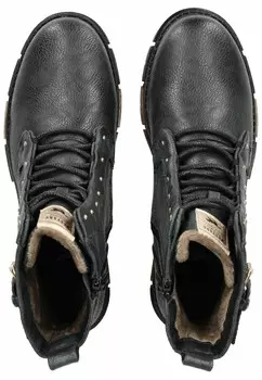 Ботильоны на шнуровке Mustang, темно-синий