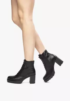 Ботильоны на шнуровке NeroGiardini, черный