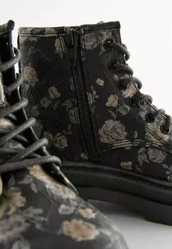 Ботильоны на шнуровке Next, черный