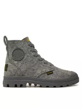 Ботильоны на шнуровке Palladium Pampa Hi Merino 74377-027-M, серый