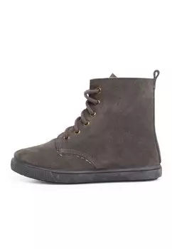 Ботильоны на шнуровке Peau De Avec Latraux Glissire Pisamonas, цвет gris