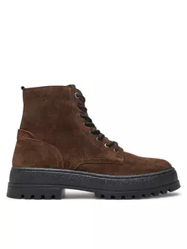 Ботильоны на шнуровке Pepe Jeans, коричневый