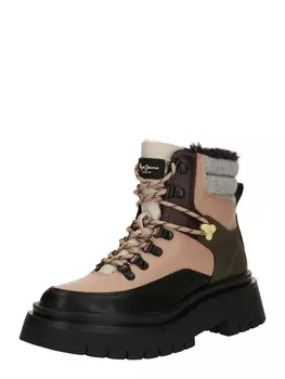 Ботильоны на шнуровке Pepe Jeans Lace-Up Ankle Boots QUEEN, цвет nude/light beige