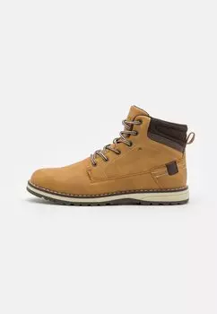 Ботильоны на шнуровке Pier One, цвет camel