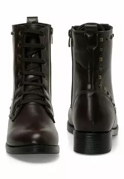 Ботильоны на шнуровке Polaris, коричневый