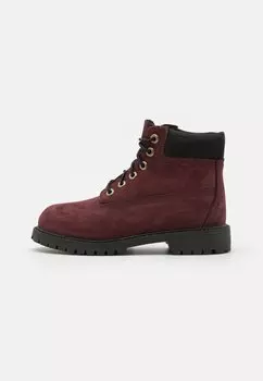 Ботильоны на шнуровке Premium Unisex Timberland, цвет burgundy
