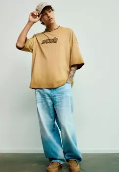 Ботильоны на шнуровке PULL&BEAR, хаки