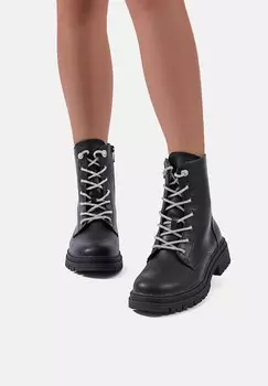 Ботильоны на шнуровке Queen Helena, черный
