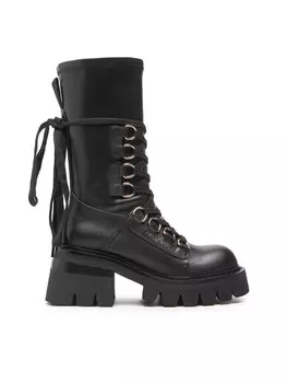 Ботильоны на шнуровке Rage Age, черный