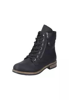 Ботильоны на шнуровке Rieker, черный