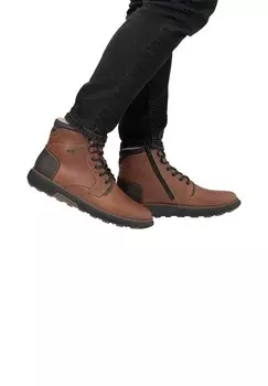 Ботильоны на шнуровке Rieker, коричневый