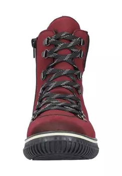 Ботильоны на шнуровке Rieker, красный