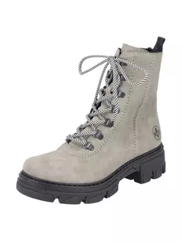 Ботильоны на шнуровке Rieker, оливковое