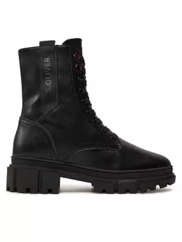 Ботильоны на шнуровке s.Oliver, черный