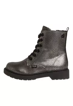 Ботильоны на шнуровке s.Oliver, цвет pewter snake
