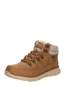Ботильоны на шнуровке SKECHERS Lace-Up Ankle Boots, коричневый