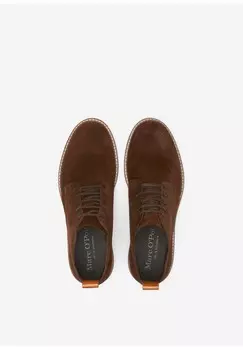 Ботильоны на шнуровке SOFTEM VELOURS-RINDLEDER Marc O'Polo, коричневый