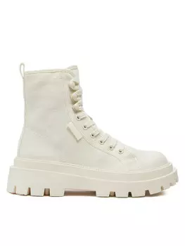 Ботильоны на шнуровке Superga, бежевый