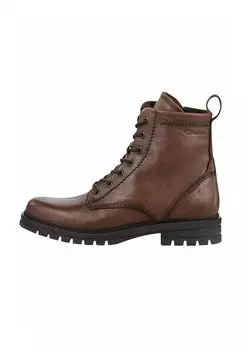 Ботильоны на шнуровке Tamaris, коричневый