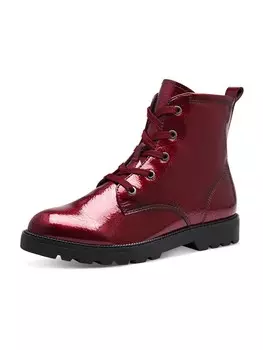 Ботильоны на шнуровке Tamaris Lace-Up Ankle Boots, цвет ruby red