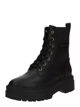 Ботильоны на шнуровке TOMMY HILFIGER Lace-Up Ankle Boots, черный