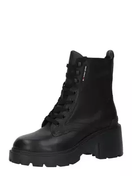 Ботильоны на шнуровке Tommy Jeans Lace-Up Ankle Boots, черный