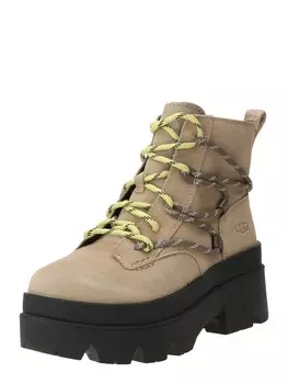 Ботильоны на шнуровке UGG BRISBANE, коричневый/капучино