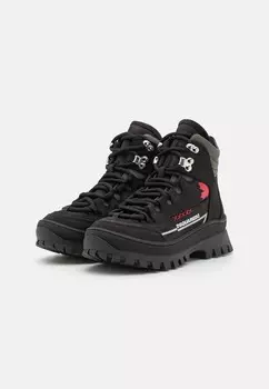 Ботильоны на шнуровке UNISEX Dsquared2, черный